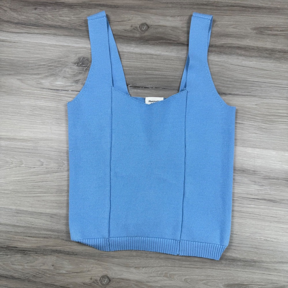 Abercrombie & Fitch Periwinkle Blue Knit Tank Top